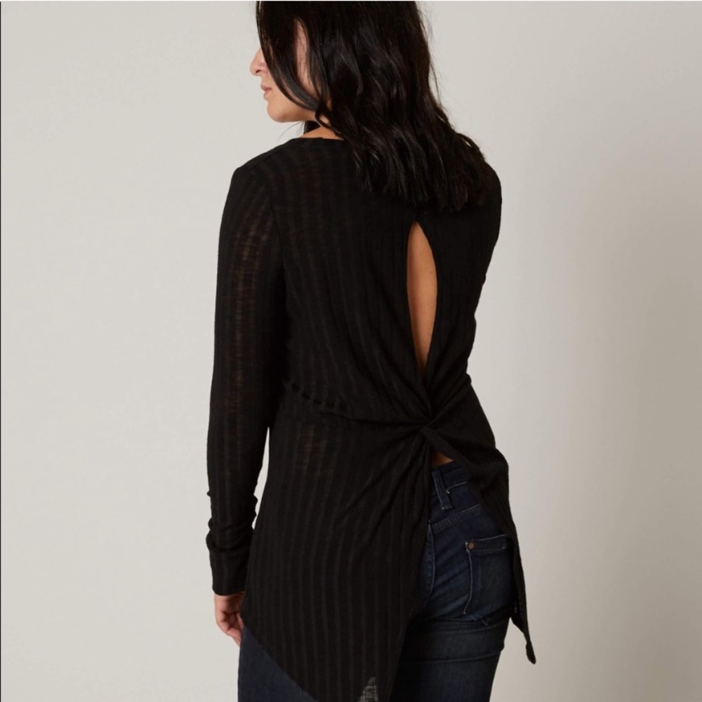 Buckle Daytrip black ribbed open back top